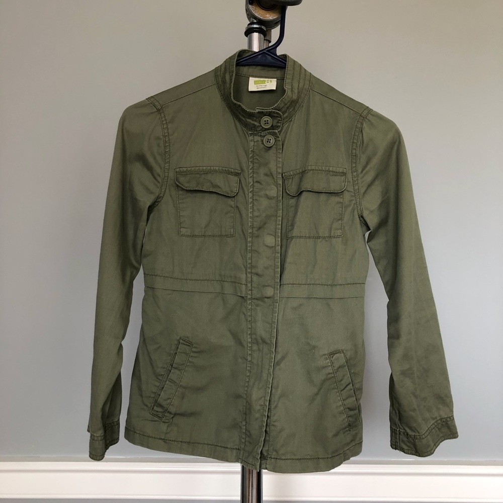 Khacki cotton jacket girls